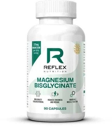 Magnesium Bisglycinate Reflex Magnesium Bisglycinate 90 kapslí, bisglycinát hořečnatý, oxid hořečnatý, kyselina citronová